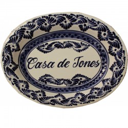 Platon Oval de Talavera Personalizada 30 cm