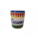 Vasos mezcaleros de talavera 