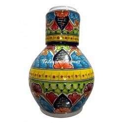 Polca con vaso de talavera