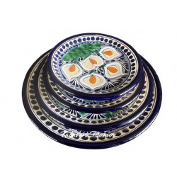 Set de 4 Platos de Talavera 