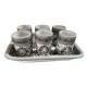 Set de 6 Vasos Tequileros c/ Charola