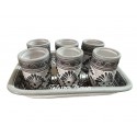 Set de 6 Vasos Tequileros c/ Charola