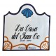 Placa de Talavera Cuadrada Personalizada