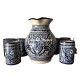 Set de 6 Vasos Y Jarra de Talavera 