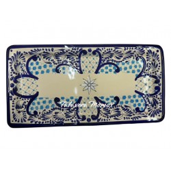 Charola Rectangular panquera talavera