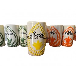 Set de 8 Vasos de Talavera 
