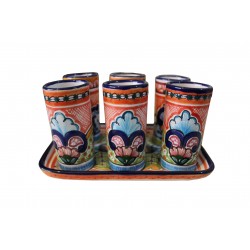 Vaso tequilero de talavera