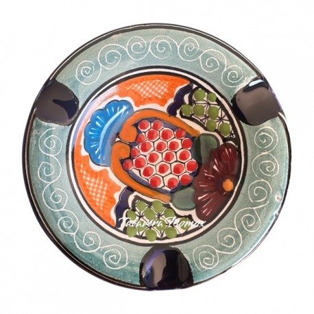 Cenicero de Talavera 13.5 diametro x 3 cm de largo