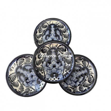 Set de 4 Platos Postre de Talavera 