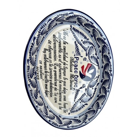 Platon de Talavera Personalizada 38 cm 